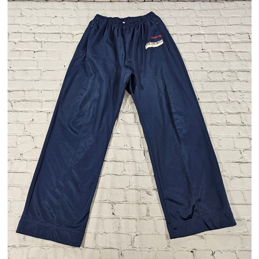 Vintage Adidas USA Grass Ski Team Jogger Sweat Pants Blue WOMENS SIZE LARGE